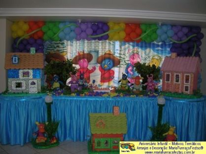 Decoraão Festa Aniversrio Infantil - Aniversrio Infantil decorado com o tema Backyardigans - Categoria: 1 aninho Masculino 