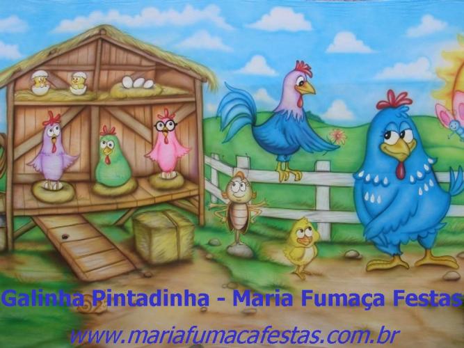 imagem - Temas Infantis - Painel Decorativo da Galinha Pintadinha